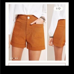 Anthropology Megan patch pocket shorts